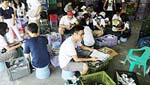 Students join efforts in garbage (waste paper) sorting and recycling in Neihu Environmental Protection Park.